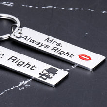 Load image into Gallery viewer, Couples Gifts for Him Her Couples Keychains Valentines Day Gifts for Boyfriend Gifts from Girlfriend Funny Birthday Anniversary for Men Women Husband Wife Fiance Fiancee Christmas Presents