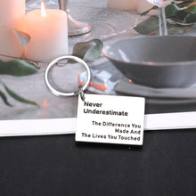 Load image into Gallery viewer, Inspirational Keychain Gifts for Women Men, Work Gifts for Coworker Employees Bulk, Boss Day Thank You Gifts for Women, Christmas Going Away Retirement Gifts for Men Women Friends Nurse Teacher Gifts