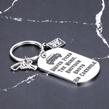 Load image into Gallery viewer, Funny Christmas Gifts Supernatural Merchandise Keychain for Women Men Supernatural Fan Gifts for New Driver Trucker Musician Brother Best Friends Birthday Gifts TV Show Merchandise Charms Jewelry