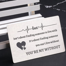 Load image into Gallery viewer, Valentines Day Gifts for Boyfriend Him Wallet Card I Love You Gifts for Him Her Girlfriend Husband Anniversary Valentines Gifts from Wife Fiance Groom Engagement Wedding Birthday Gifts for Men Women