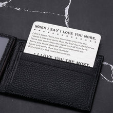 Load image into Gallery viewer, Wallet Insert Card Top Birthday Gifts for Men Boyfriend Best Gifts for Wife Him Husband Anniversary Wedding Gifts Boyfriend Christmas gifts Men Valentines Day Gifts for Husband Groom Girlfriend