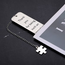 Load image into Gallery viewer, Teacher Appreciation Gifts Bookmark for Women Men Book Lovers Thank You Gifts for Teacher Tutor Mentor Professor Coworker Friends Teacher Back to School Christmas Valentine Gifts Birthday Retirement