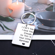 Load image into Gallery viewer, Appreciation Gifts for Wife Husband Inspirational Keychain I Can’t Say I Love You Enough Long Distance Relationship Gifts for Couples Boyfriend Girlfriend BFF Christmas Birthday Anniversary Jewelry