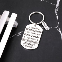 Load image into Gallery viewer, Boss Day Gifts for Women Men Office Keychain Thank You Boss Gifts for Leader Mentor Supervisor Christmas Birthday Farewell Retirement Gifts for Women Boss Lady Going Away Gifts for Friends Coworker