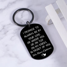 Load image into Gallery viewer, Funny Couple Gifts for Men Valentines Day Gifts for Him Her, Mens Valentines Gifts Keychain for Boyfriend Husband from Girlfriend Wife Engagement Wedding Anniversary Christmas Birthday Gifts for Men