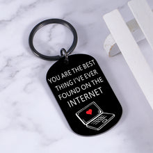 Load image into Gallery viewer, Funny Keychain for Men Valentines Day Gifts for Him Her Boyfriend Gifts from Girlfriend Engagement Christmas Anniversary Birthday Gifts for Boyfriend Husband Fiance from Wife I Love You Gifts for Him