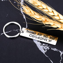 Load image into Gallery viewer, Funny Gag Gifts for Men Keychain for Boyfriend Christmas Presents for Women Lover Couple Wedding Anniversary Jewelry for Him Husband Hubby from Wife Girlfriend Valentine Birthday Gifts