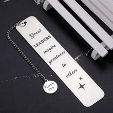 Load image into Gallery viewer, Leader Employee Appreciation Gifts Bookmark Boss Lady Gifts for Women Boss Day Thank You Gifts for Leader Boss Manager Supervisor Coworker Leaving Goodbye Retirement Gifts New Job Promotion Christmas