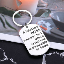 Load image into Gallery viewer, Gifts for Your Boss Keychain for Men Women Gifts for Boss Female Male Appreciation Leaving Away Retirement Present for Lady Leader Mentor Supervisor Boss’s Day Birthday Christmas Thanksgiving Jewelry