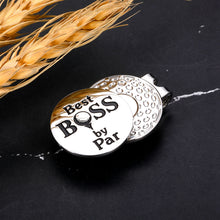Load image into Gallery viewer, Boss Day Gifts for Men, Boss Gifts for Men Women, Best Boss by Par Golf Ball Marker for Men Magnetic Hat Clip, Employee Appreciation Thank You Gifts for Leader Boss Christmas Retirement Farewell Gifts