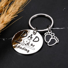 Load image into Gallery viewer, Dad to Be Gifts Keychain for Men Fathers Day Gift for Dad Expectant Father to Be Soon to Be Daddy Birthday Gift from Daughter Son Pregnancy Baby Announcement Gift for Dad from Wife Baby Bump Christmas