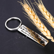 Load image into Gallery viewer, Comfort for Loss Keychain Gift Those We Love Don’t Go Away Gifts Inspirational Jewelry for Her Him Family Friends Memorial Condolence Remembrance for Funeral Ceremony