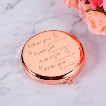 Load image into Gallery viewer, Graduation Gifts for Her Daughter Gifts from Mom Sweet 16 Gifts for Girls Teens Compact Makeup Mirror Birthday Gifts for Women Female Friend Leaving Christmas Valentines Day Gifts for Daughter Girls