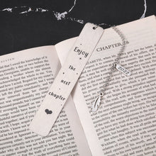 Load image into Gallery viewer, 2022 Inspirational Bookmark with Chain Christmas Graduation Gifts for Him Her Promotion Retirement Birthday Gifts for Women Men Teens Boy Girl Book Lovers Boss Coworker Leaving Gifts New Dad Mom Gifts