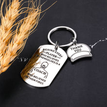 Load image into Gallery viewer, Coach Appreciation Thank You Gifts Keychain for Football Volleyball Softball Baseball Soccer Coach Gifts Stocking Stuffers for Men Women Sports Match Team Gifts for Coach Christmas Retirement Gifts
