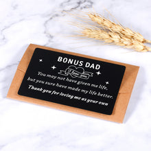 Load image into Gallery viewer, Bonus Dad Gifts, Wallet Insert Card Gifts For Dad, Fathers Day Gifts From Daughter Wife, Gifts For Him Dad From Son, Birthday Gifts For Dad, Daddy Gifts, Stepdad Gifts