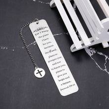 Load image into Gallery viewer, Inspirational Christian Gifts for Women Men Bible Bookmark Christmas Gifts for Mom Grandma Pastor Religious Gifts for Women Spiritual Gifts for Women Friend Godson Goddaughter Graduation Baptism Gifts