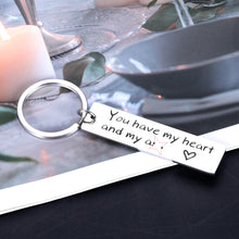 Load image into Gallery viewer, Christmas Gifts for Boyfriend Funny Keychain for Husband Anniversary for Him Couple Birthday Gifts for Men Key Chains from Women Girlfriend Wife Valentine’s Day Wedding Key Ring Tag Present