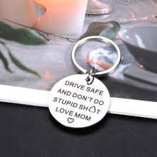 Load image into Gallery viewer, Funny Keychain Birthday Christmas Gifts for Teen Girls Boys Daughter Son from Mom Stocking Stuffers Gifts for Women Kids Adult Gag Gifts for Men Friends Valentines Graduation Don't Do Stupid Keyring