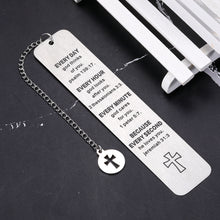 Load image into Gallery viewer, Christian gifts for Women Men Bible Verse Bookmark, Religious Gifts for Women Men, Bible Church Catholic Gifts for Women Men Friends Graduation Christmas Baptism Gifts for Girls Boys Stocking Stuffers