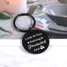 Load image into Gallery viewer, Promotion Gift Key Chain, Promotion Gifts for Women Men Him Girls Boys, New Job Gift, Congratulation Gift, Funny Gag Gifts for Coworker, Coworker Gifts for Women Men Friends, Christmas Gifts
