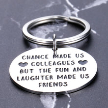 Load image into Gallery viewer, Coworker Leaving Gifts Colleague to Friend Keychain Going Away Appreciation Goodbye Farewell Keyring for Boss Lady Women Men Him Her Resignation Retirement Birthday Christmas Friendship Presents