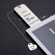 Load image into Gallery viewer, Boss Day Gifts, Boss Lady Gifts for Women, Boss Gifts for Women Men, Thank You Gifts Bookmark for Boss Leader Mentor Supervisor Retirement Goodbye Leaving Going Away Gifts for Boss Christmas Birthday