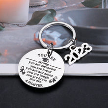 Load image into Gallery viewer, Graduation Gifts for Her Him 2023 High School College Graduation Gifts for Her Him Son Daughter Inspirational Class of 2023 Graduation Gifts for Women Men Girls Boys Graduation Party Supplies Keychain