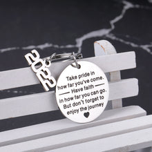 Load image into Gallery viewer, Class of 2022 Graduation Gifts Keychain for Senior 2022 College Medical High School Graduation Gifts for Her Him Inspirational 2022 Grad Gifts for Boys Girls Women Men Master Nurse Mom to Son Daughter