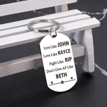 Load image into Gallery viewer, Inspirational Gifts Keychain Yellowstone National Park TV Show Keepsake for Women Men Yellowstone Lovers Fans Birthday Graduation Christmas Valentines Day Gifts for Him Her Friends BFF Keyring