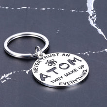 Load image into Gallery viewer, Christmas Presents Funny Science Keychain for Son Daughter Grandson Granddaughter from Mom Dad Intelligent Best Friend Teacher Nerd Gifts Birthday Back to School Graduation Valentine's Day Jewelry