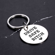 Load image into Gallery viewer, Valentines Day Gifts for Her Friend Gifts for Women Galentines Day Gifts for Friends Valentines Day Gifts for Wife Girlfriend Birthday Gifts for Women New Driver Gifts for Friends Drive Safe Keychain