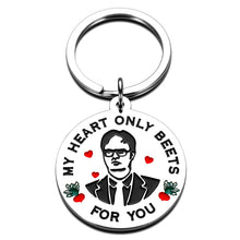 Load image into Gallery viewer, Valentines Day Gifts for Him Her Boyfriend Keychain The Office Merchandise for Fans Funny Gifts for Men Women Husband Birthday Gifts from Wife Girlfriend Fiance Fiancee Anniversary Presents