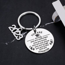 Load image into Gallery viewer, Graduation Gifts for Her Him 2023 High School College Graduation Gifts for Her Him Son Daughter Inspirational Class of 2023 Graduation Gifts for Women Men Girls Boys Graduation Party Supplies Keychain