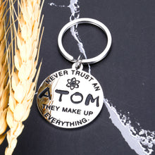 Load image into Gallery viewer, Christmas Presents Funny Science Keychain for Son Daughter Grandson Granddaughter from Mom Dad Intelligent Best Friend Teacher Nerd Gifts Birthday Back to School Graduation Valentine's Day Jewelry