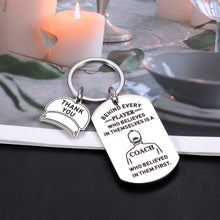 Load image into Gallery viewer, Coach Appreciation Thank You Gifts Keychain for Football Volleyball Softball Baseball Soccer Coach Gifts Stocking Stuffers for Men Women Sports Match Team Gifts for Coach Christmas Retirement Gifts