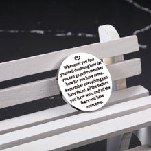 Load image into Gallery viewer, Pocket Hug Token Inspirational Birthday Gifts for Women Men Long Distance Relationship Encouragement Keepsake for Friends Teen Boys Girls Sobriety Recovery Christmas Thinking of You Gifts Double Sided