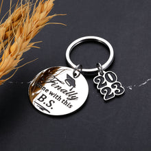 Load image into Gallery viewer, Class of 2023 Graduation Keychain Funny Graduation Gifts for Her Him 2023 Cool High School College Graduation Gifts for Her Him Senior 2023 Gifts for Boys Girls Guys Nurse PHD Master Graduation Gifts