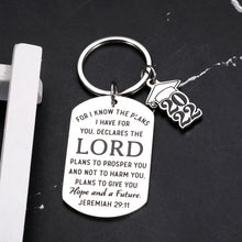 Load image into Gallery viewer, Class of 2022 Graduation Gifts Keychain for Women Men 2022 Seniors High School Medical College Graduation Gifts for Her Him Daughter Son Inspirational Christian Bible Verse Gifts for Women Men Friends