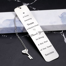 Load image into Gallery viewer, Team Gifts Coworker Employee Appreciation Gifts Bookmark for Women Men Thank You Gifts for Colleagues Leader Coach Boss Day Leaving Going Away Farewell Retirement Goodbye Work Gifts Birthday Christmas