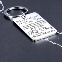 Load image into Gallery viewer, I Love You Gifts for Him Her Keychain for Boyfriend Wife from Husband Couples Keychains for Girlfriend Christmas Present Valentines Day Jewelry for Lover Wedding Anniversary for Fiance Fiancee