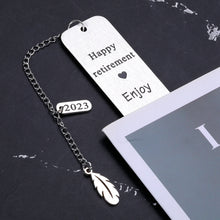 Load image into Gallery viewer, Retirement Gifts for Women Men 2023 Happy Retirement Bookmark Gifts for Coworkers Colleague Senior Employee Appreciation Gifts for Retired Teacher Nurse Coach Going Away Leaving Gift for Coworker Boss
