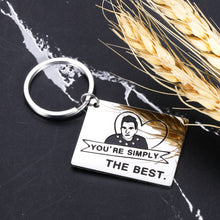 Load image into Gallery viewer, Gifts for Boyfriend Simply The Best Keychain Valentines Day Gifts for Him Her Anniversary for Husband Couple Gifts Best Friend Birthday Gifts for Women Men Schitt C Fans