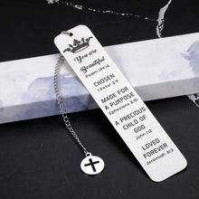Load image into Gallery viewer, Inspirational Christian Gifts for Women Girls Bookmark, Bible Verse Religious Gifts for Women Men, Baptism Gifts for Girl Boy, Church Catholic Gifts for Women Men Friends Graduation Birthday Christmas