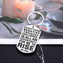Load image into Gallery viewer, Kobe Gifts for Men Motivational Quote Keychain Mamba Mentality Keyring Tag for Teen Boys Son Athletic Player Hoops Team Coach LA Lakers Fan for Birthday Christmas Basketball Sports Events