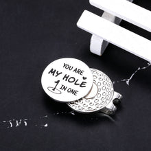 Load image into Gallery viewer, Golf Accessories Gifts for Men Golf Lover Golf Ball Marker Anniversary Birthday Valentines Christmas I Love You Gifts for Him Husband Boyfriend Fathers Day from Wife Girlfriend Magnetic Hat Clip