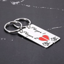 Load image into Gallery viewer, Valentines Day Gifts for Boyfriend from Girlfriend Funny Gamer Gifts Player 1 Player 2 Matching Keychain Gifts for Gamer Couple Anniversary Engagement Birthday Gifts for Husband Fiance from Wife
