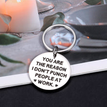 Load image into Gallery viewer, Employee Appreciation Gifts Thank You Gifts for Women Men Funny Keychain for Coworker Leaving Office Colleague Going Away Farewell Boss Day Gifts for Manager Leader Promotion Retirement Christmas Gift