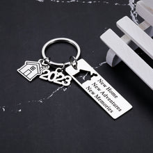 Load image into Gallery viewer, House Warming Gifts New Home, Housewarming Gifts for New house, 2023 New Home Gifts for Home, New Home Gifts for Friend Family Neighbors Coworker Couple Moving House Christmas Gifts New House Keychain