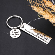 Load image into Gallery viewer, Valentines Day Gifts for Him Her Drive Safe Keychain for Boyfriend Husband from Wife Girlfriend Anniversary Engagement Christmas Birthday Gifts for Lover Groom Fiancé Son Daughter New Driver Present